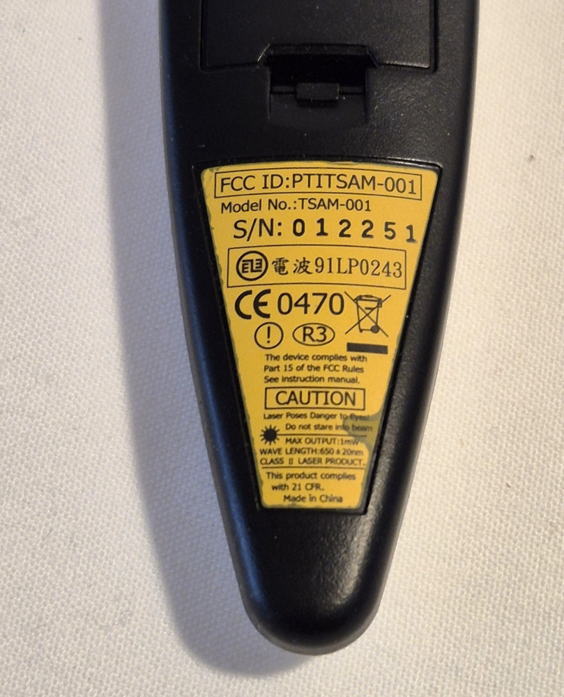 Keyspan TSAM-001 Laser Pointer Power Point Presentation Pointer / Remote Control