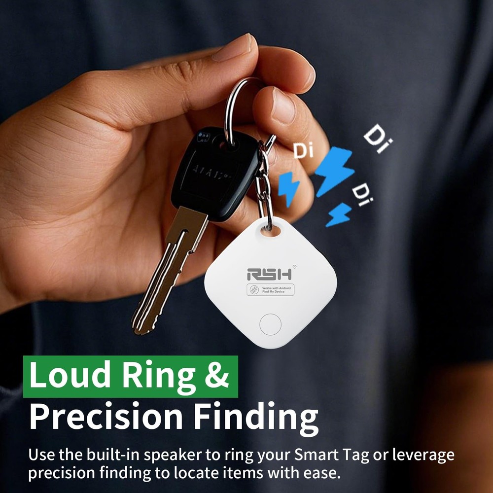 Air Tracker Tag 4 Pack for Android Luggage Tracker Tags Works with Google Fin...