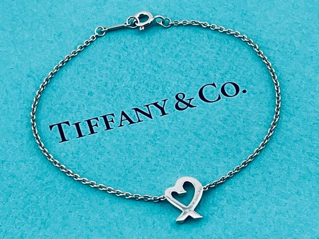 f103 Excellent condition Tiffany & Co. Loving Heart Bracelet Bangle 925