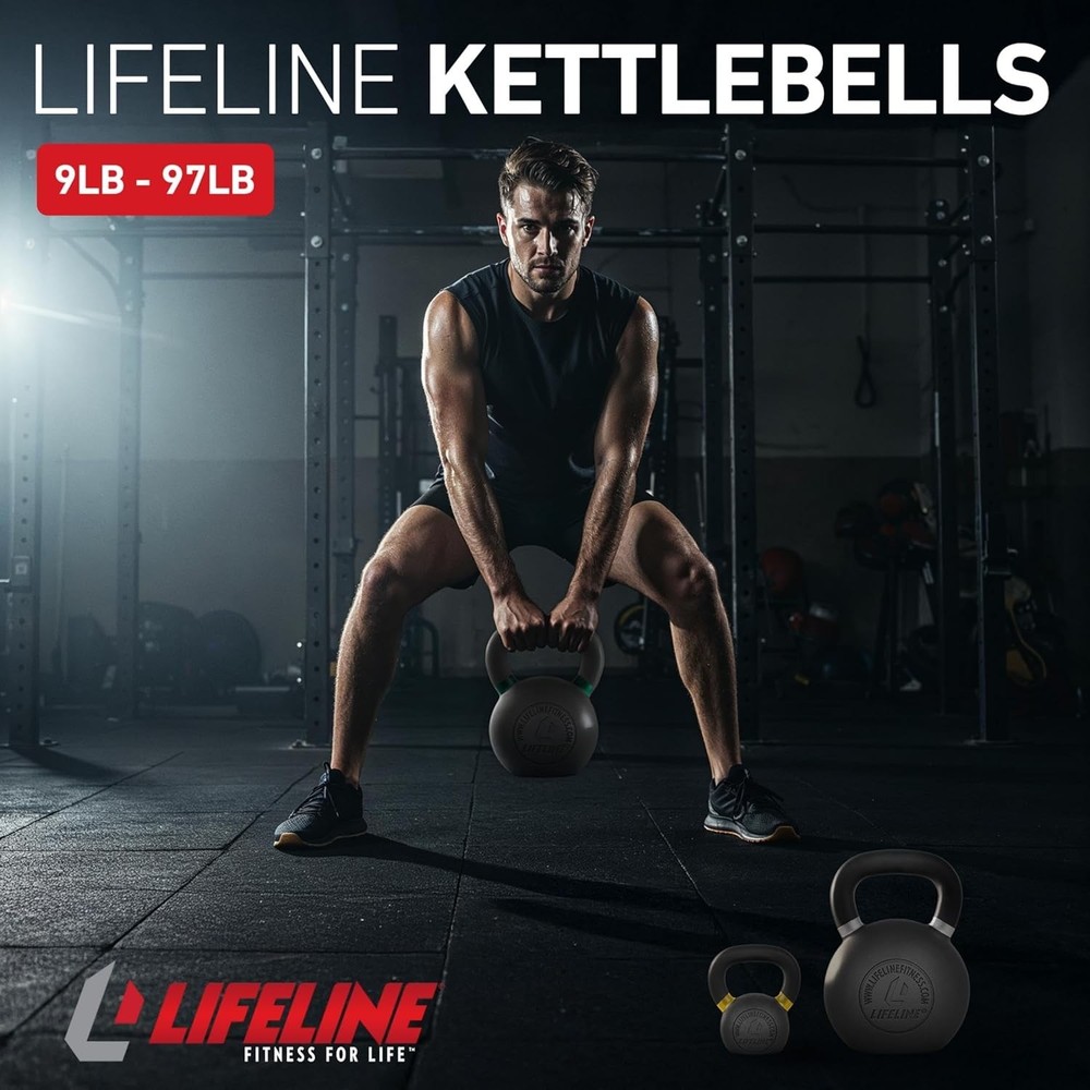 8kg Kettlebell – Comfortable Handles & Wobble-Free Base for Workouts