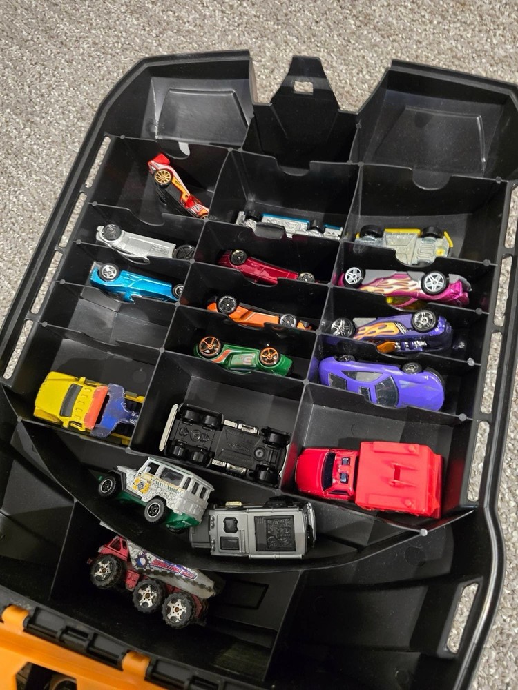 Hot Wheels Cars + Case