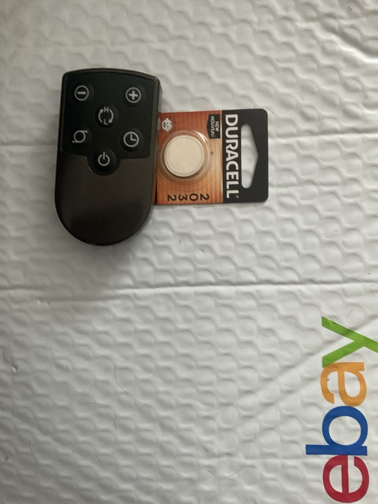 Replacement Remote for Lasko Fan 6-Button Black  with battery