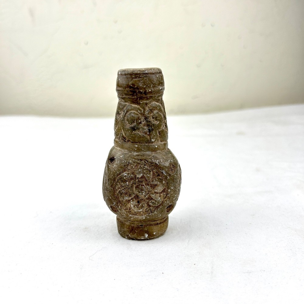 Ancient Indus Valley Stone Carved Bottle or Vase