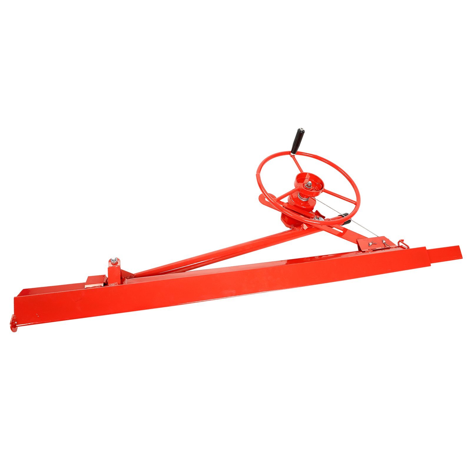 11FT Drywall Lift Hoist 150LBS Load, 4" Casters for Easy Move Foot Stop Safety