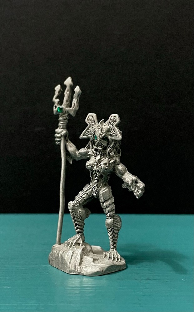 Ridolfi Rawcliffe Pewter Domnu Slithe Trident Sea Fish Human Creature Figurine