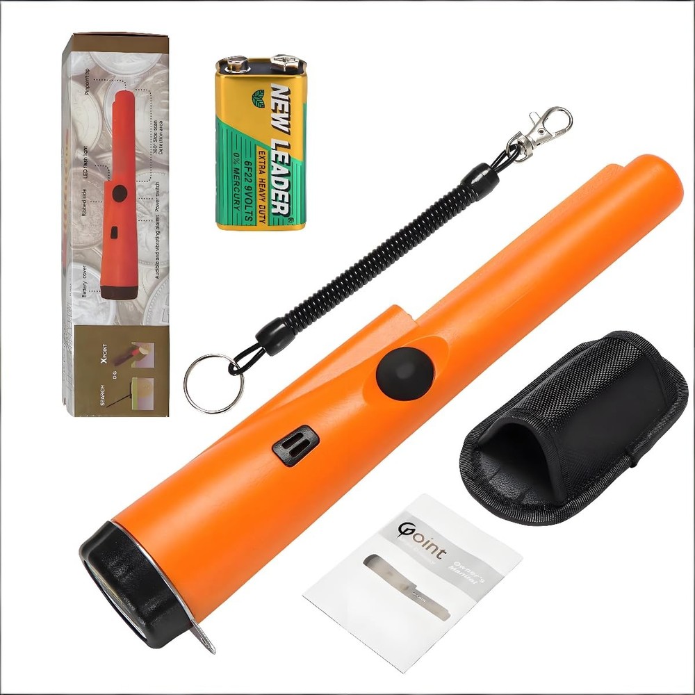 Metal Detector Pinpointer - Waterproof Handheld Pin Pointer Wand - Search Tre...