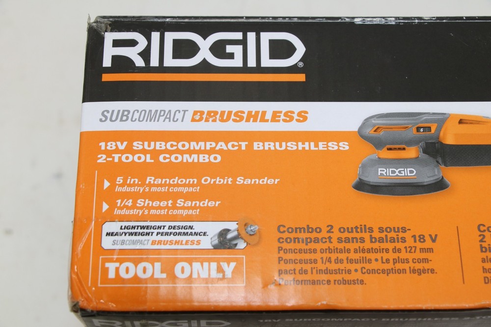 (R9786) 18V Subcompact Brushless Sander 2-Tool Kit, (Tool Only)