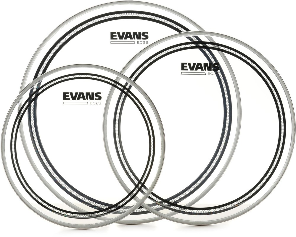Evans ETP-EC2SCLR-F + Evans EQPAD Value Bundle