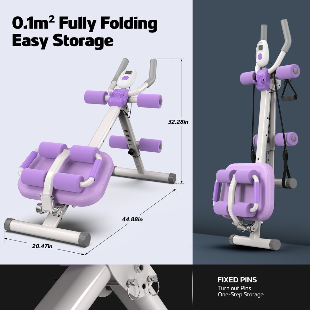 Ab Machine Ab Workout Equipment Adjustable Ab Trainer Machine for Abs Workout