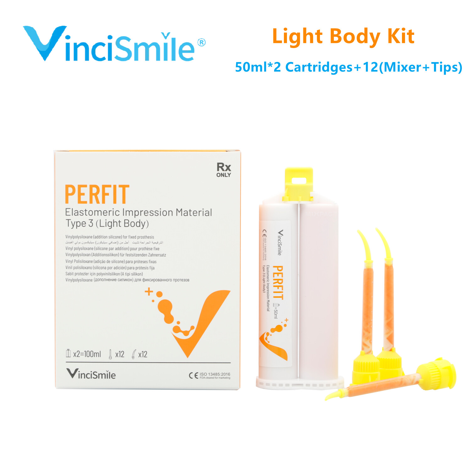 VPS Dental Impression Material Putty Heavy/Regular/Light Body-Fast/Normal Set