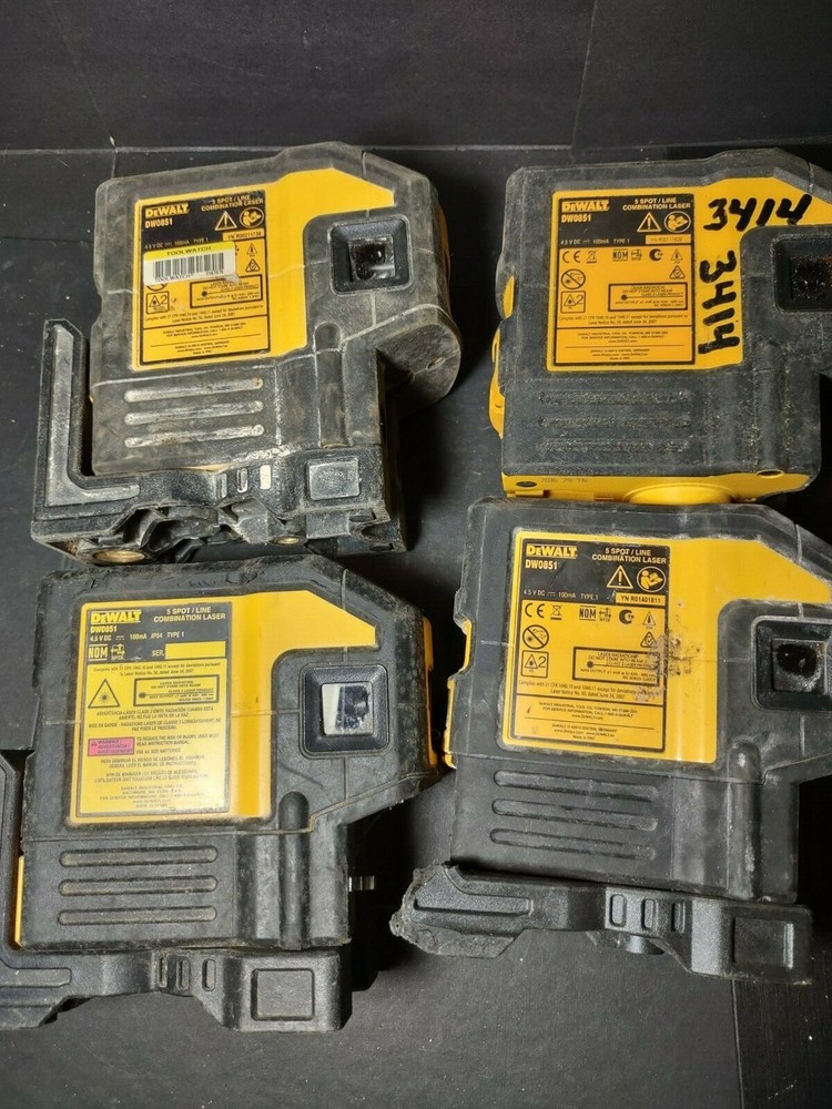 (4)Dewalt Laser Level DW0851 Not working AS IS