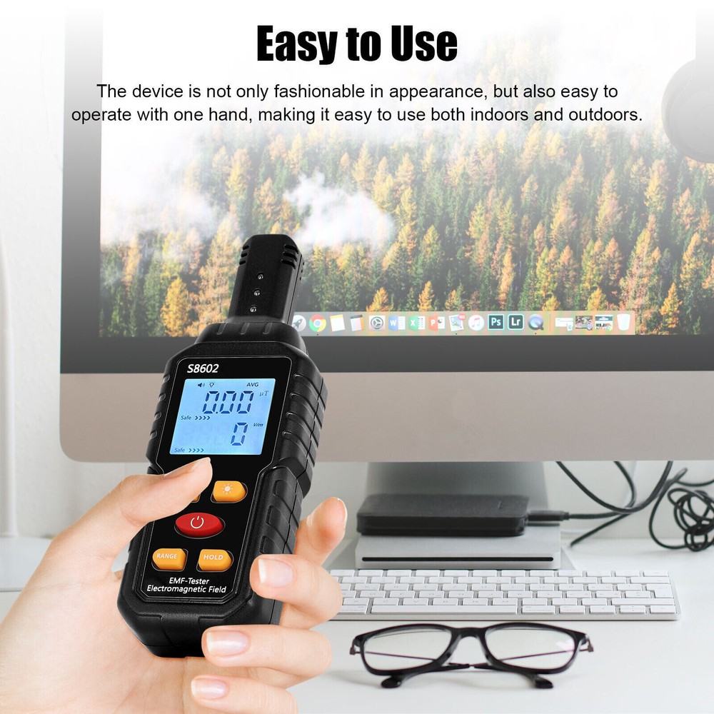 Digital LCD EMF Meter Electromagnetic Radiation Detector Tester Geiger Counter