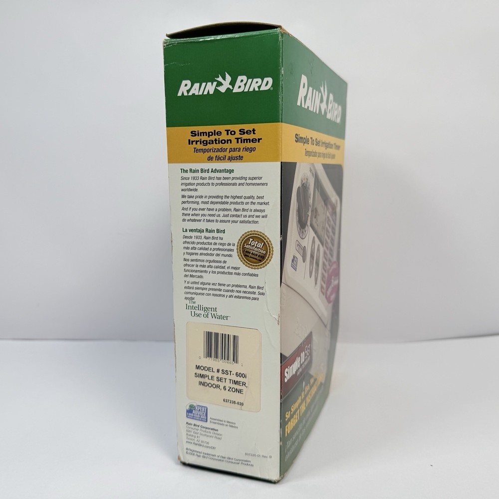 Rain Bird SST-600i Simple Set Irrigation Timer Controller 6 Zone Open Box