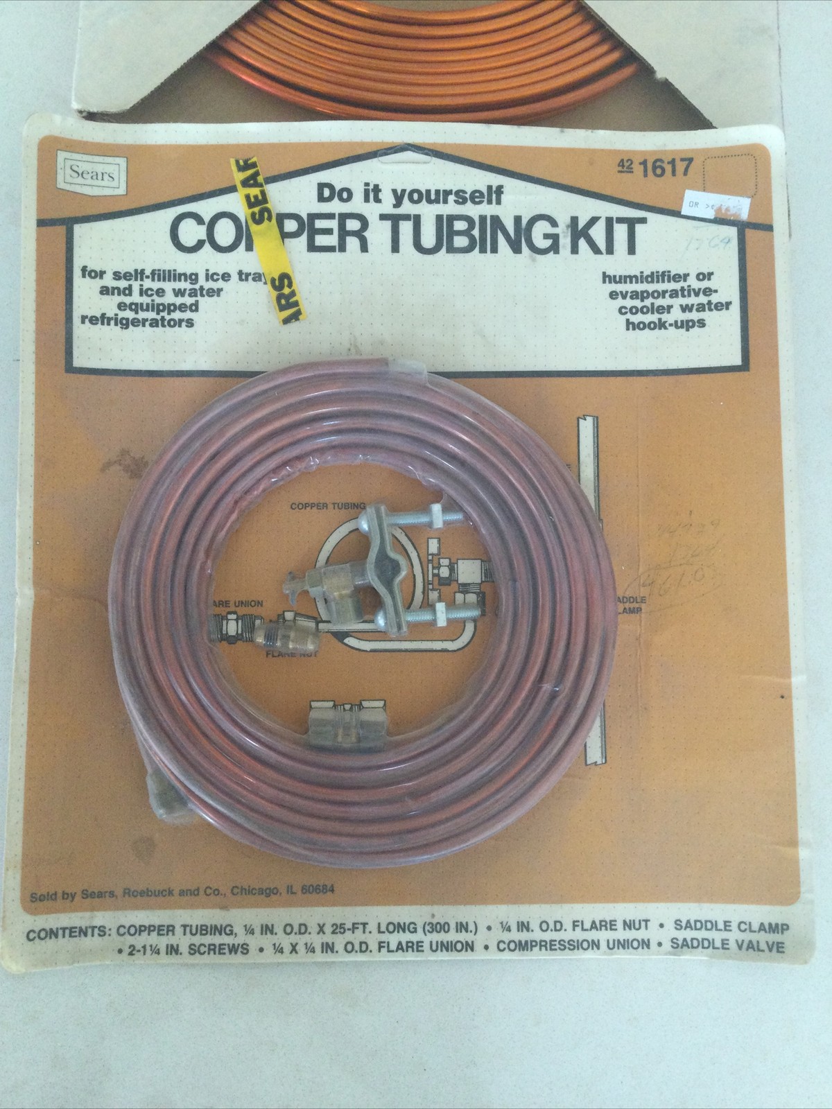 Copper Tubing 1/4”X 50’. Refrigeration