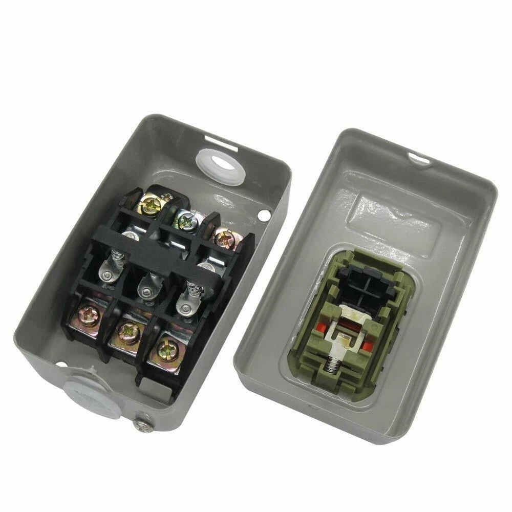 On Off Start Stop Push Button Switch for 220V 380V Single Phase Motor Wiring