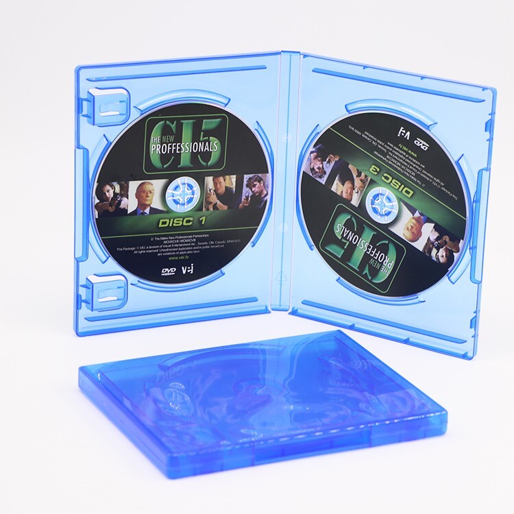 2pcs Blue Double Discs Case Game Cover Replacement Case For Playstation 4 PS4
