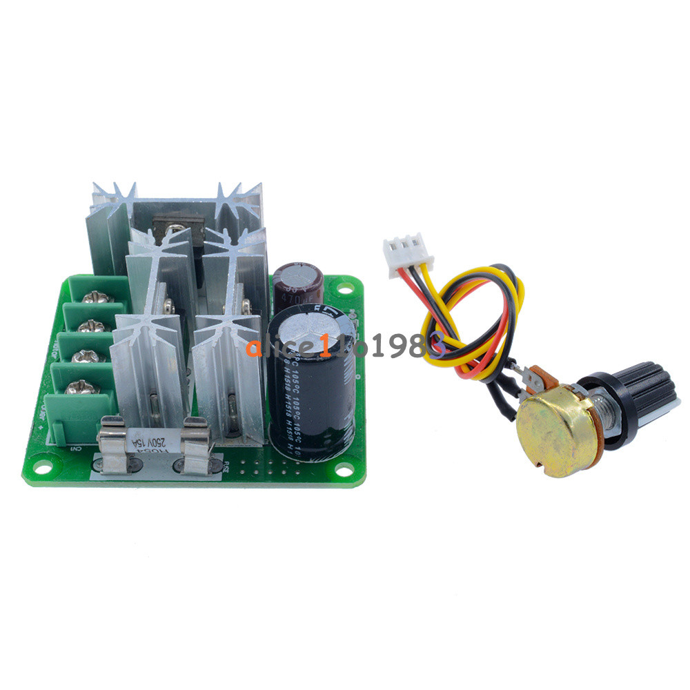 6-90V 15A DC Motor Speed Controller Pulse Width PWM Speed Regulator Switch