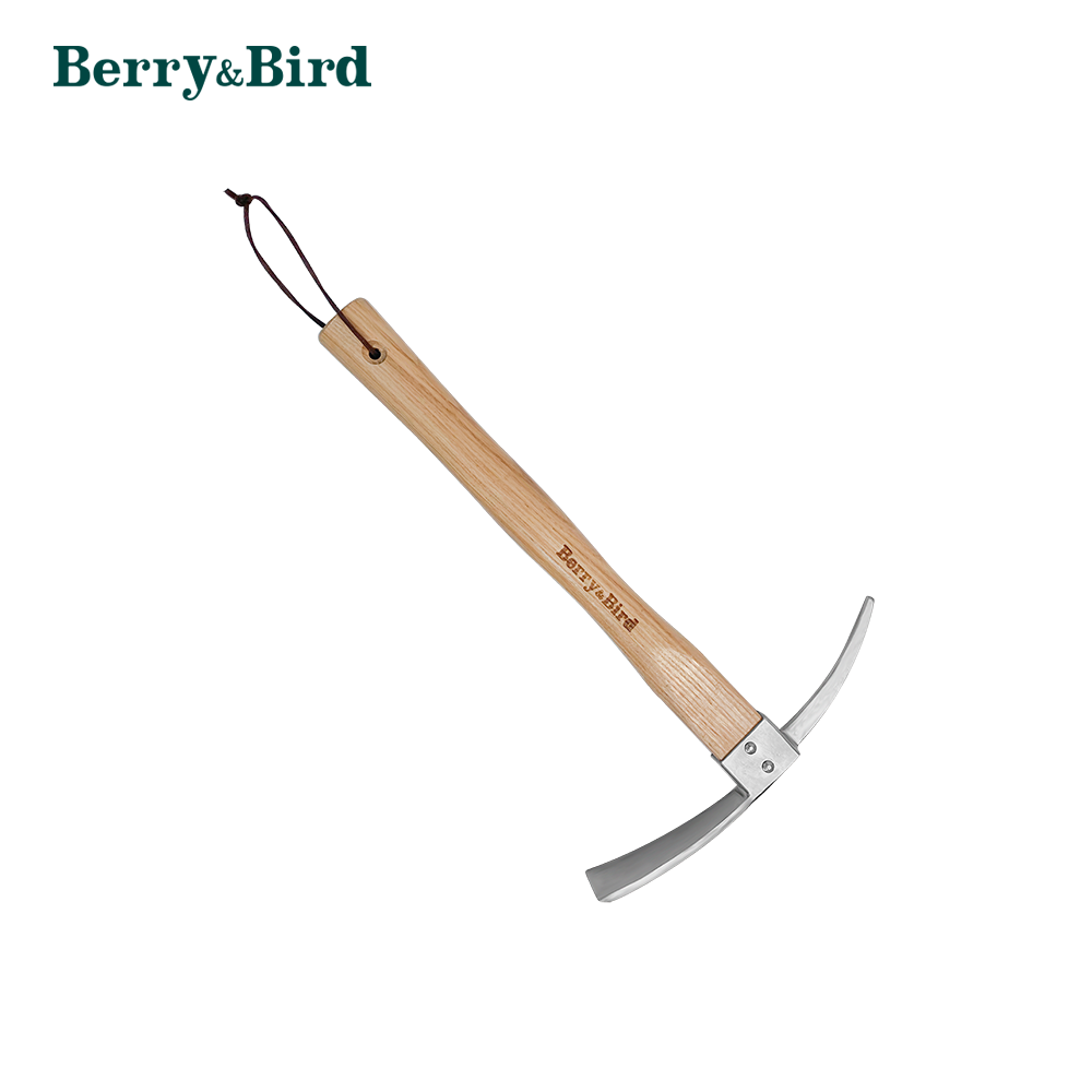Berry&Bird Garden Pick Mattock Hoe Stainless Steel Pickaxe Hoe Garden Hand Tool