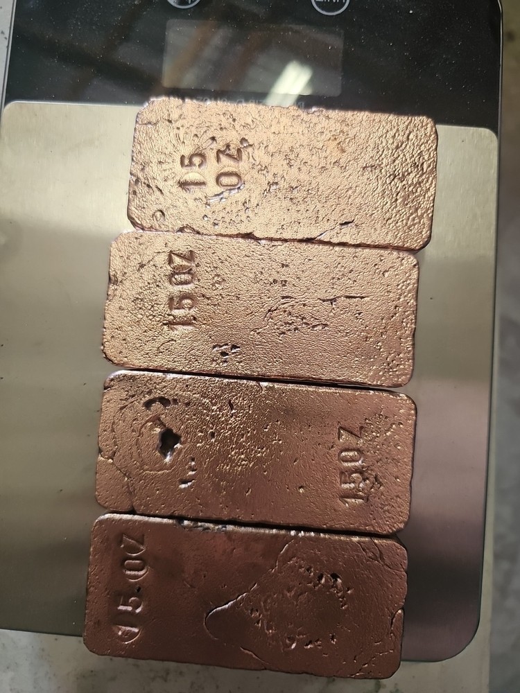 15 Oz COPPER BAR Hand-Poured