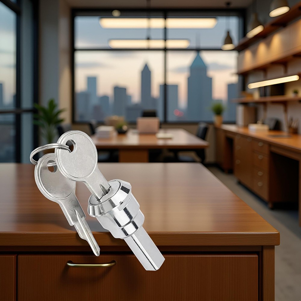 A Set Silver Universal Stainless Toolbox Lock, Lock Iron