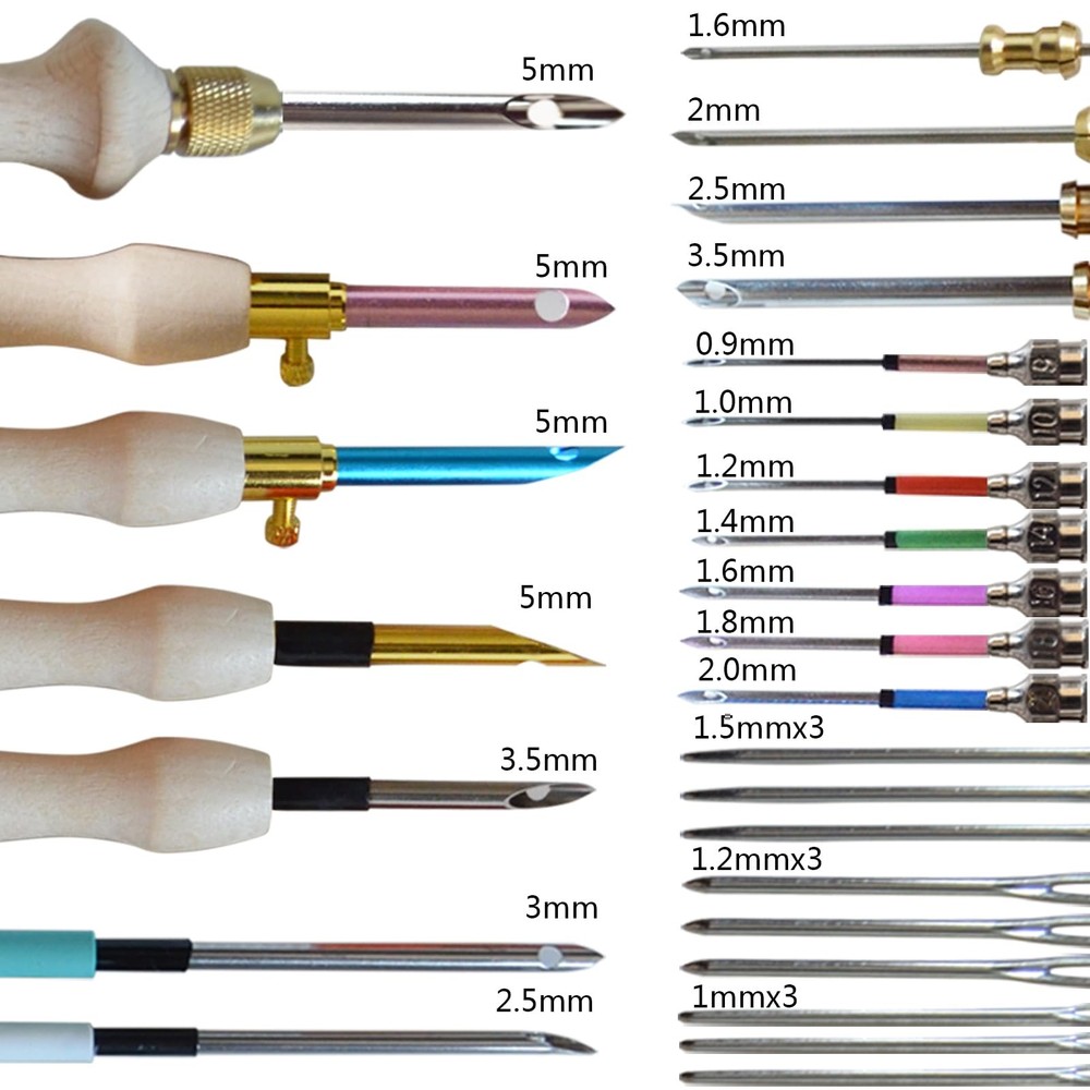 Punch Needle Embroidery Kit - Complete Set for Needle Punching - Includes Adj...