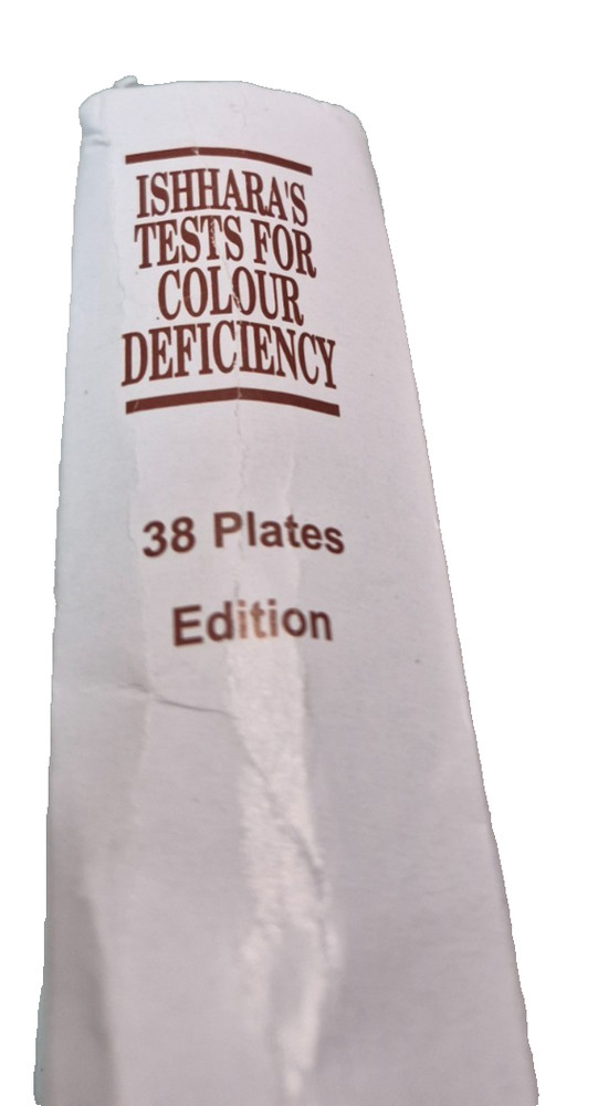 Ishihara Type Test For Colour Blindness Eye Testing 38 Plates