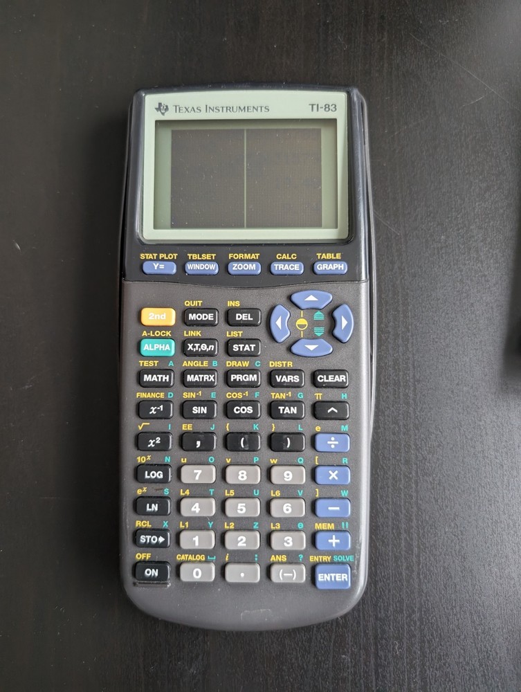 Texas Instruments TI-83 Handheld Graphing Calculator - Screen Line, READ