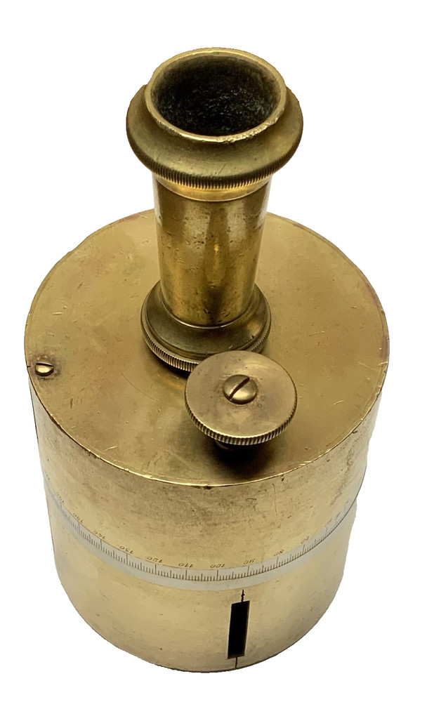 Vintage GONIOMETER Square Surveyor Bronze