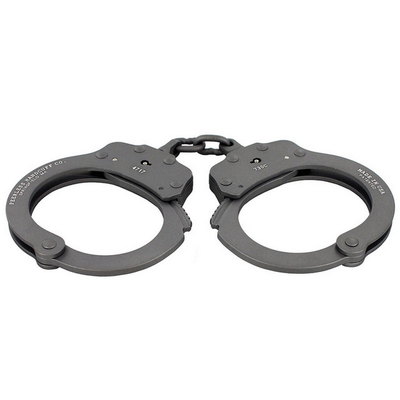 Peerless Model 730C Superlite Chain-Linked Handcuffs & Keys, Gray (10 Pack)