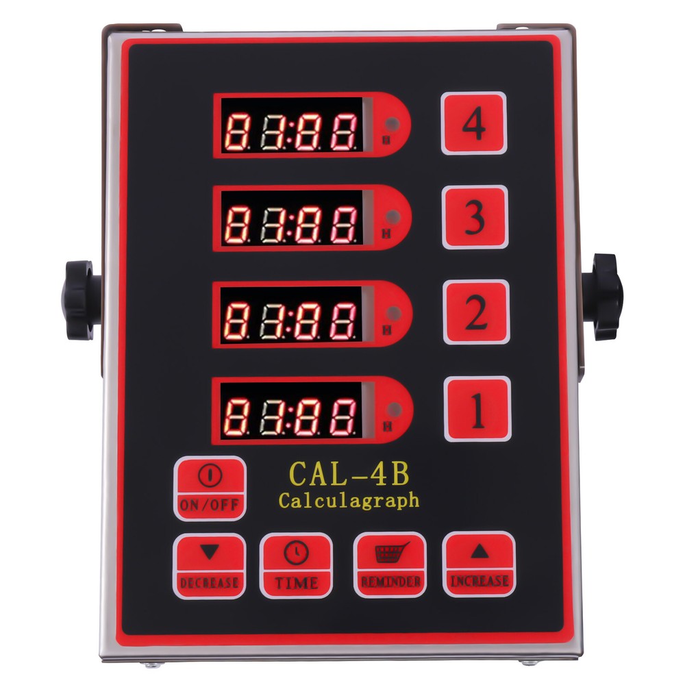 4 Channel Kitchen Timer 110V Commercial Digital Kitchen Timer 3 Stages Reminder