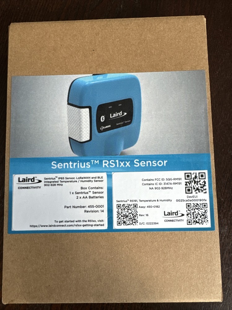 Laird Connectivity Sentrius RS1xx External Temperature Ip65 Humidity Sensor. New