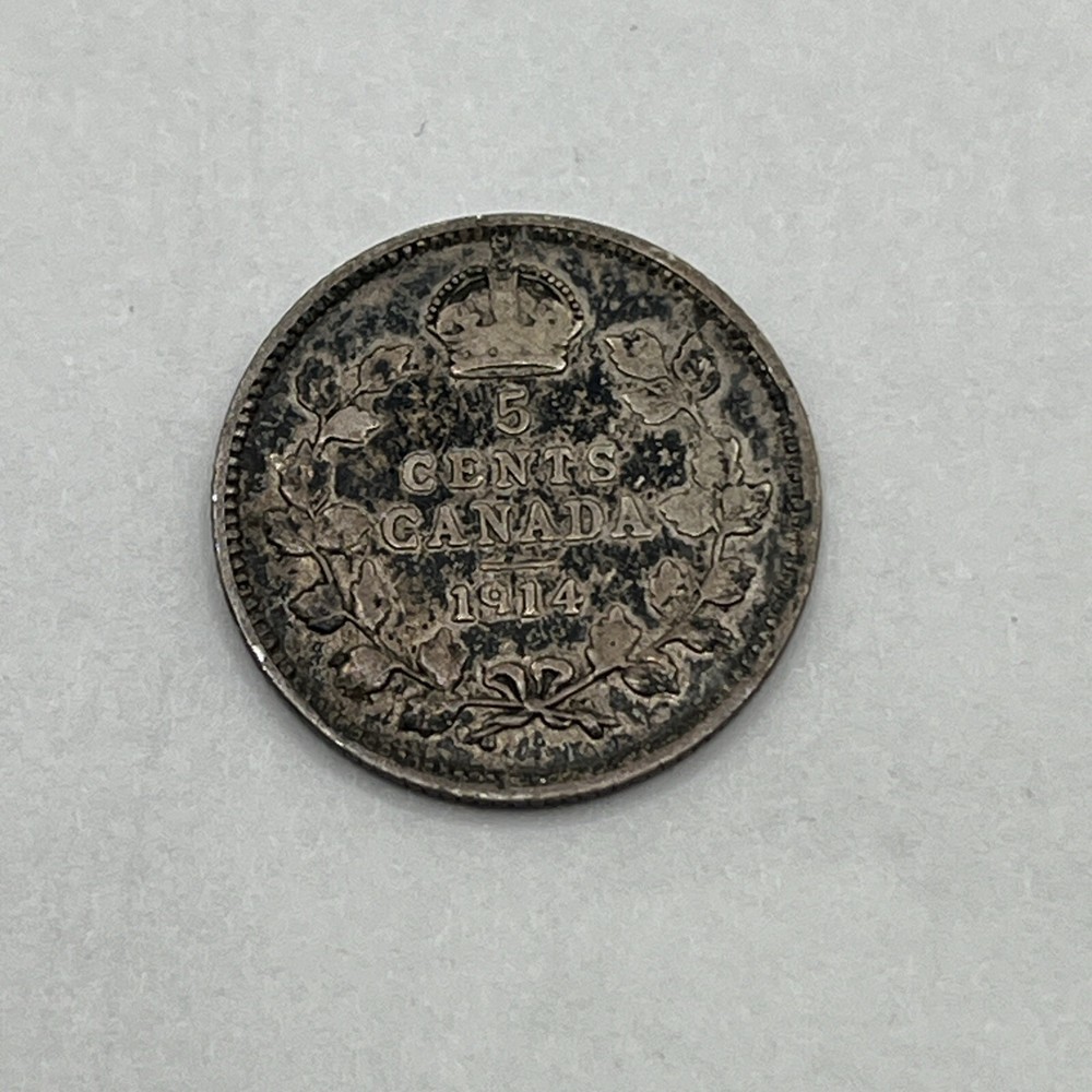 1914 Canada 5 Cent Silver, George V
