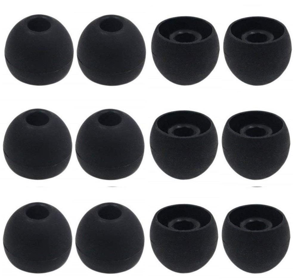 12PCS Large Size Replacement Ear Tips Earbud Eartip Ear Cap Ear Bud Tip for P...
