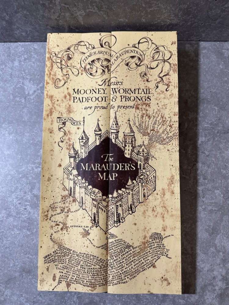 Harry Potter Marauders Map & Wand Interactive Footprints Light Sounds
