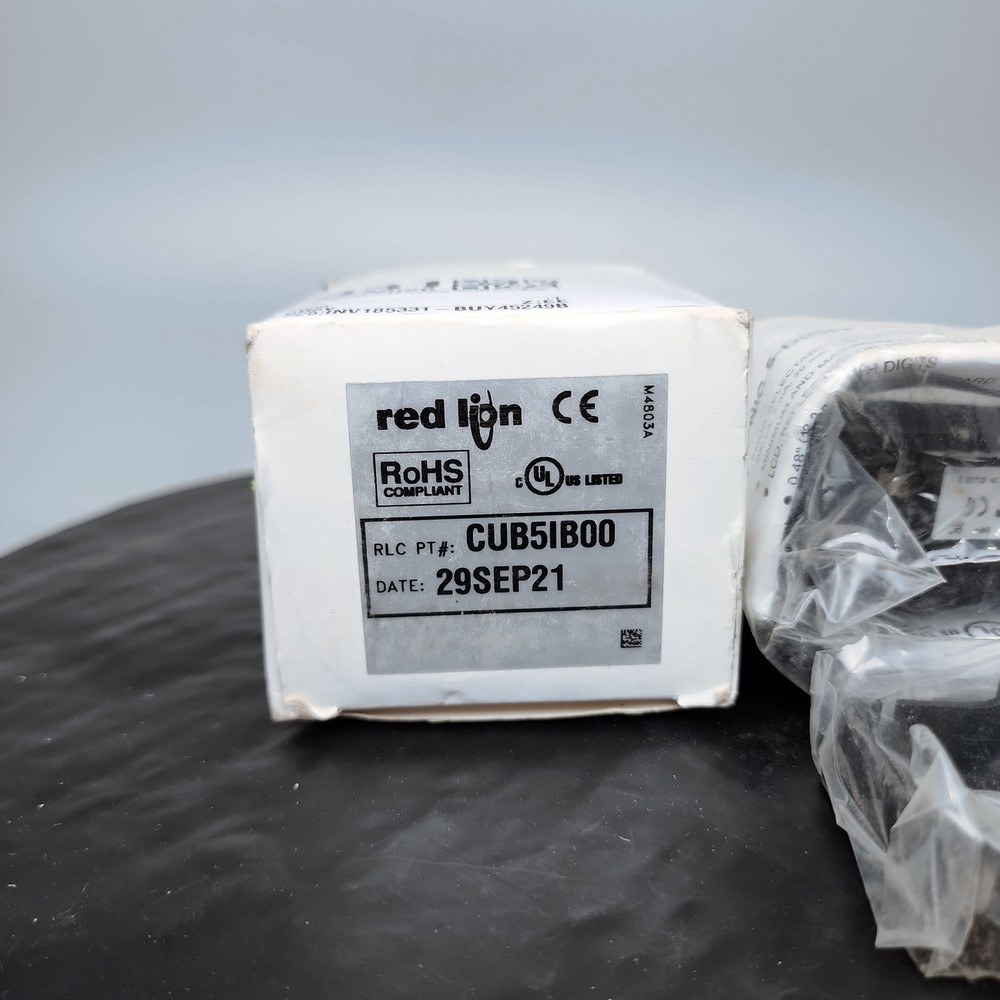 Red Lion CUB5IB00 Digital Current Panel Meter 9-28VDC LED Display Indicator ✅