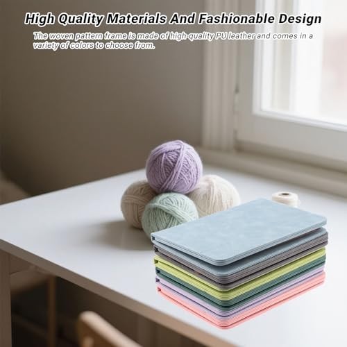 Foldable Knitting Chart Holder with Ruler - Crochet Pattern Keeper & Accessories