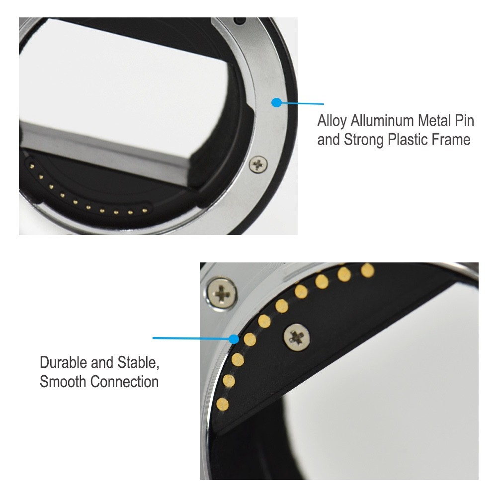 Professional Auto Focus Macro Extension Tube Set for Sony E-Mount Camera