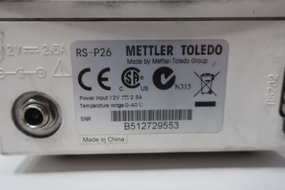 Mettler Toledo RS-P26 Compact Handheld Lab Printer