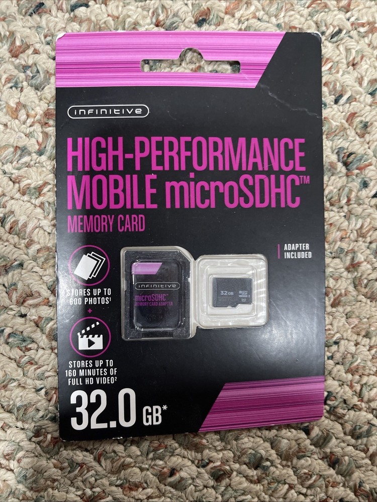 Infinitive High Performance Mobile MicroSD SDHC Memory Cards, 32GB