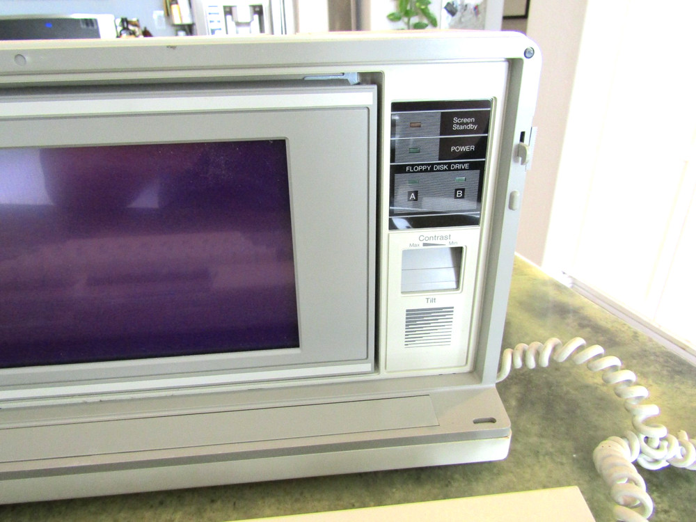 Vintage Scarce "A" Version Sharp PC-7000A Portable Luggable Personal Computer