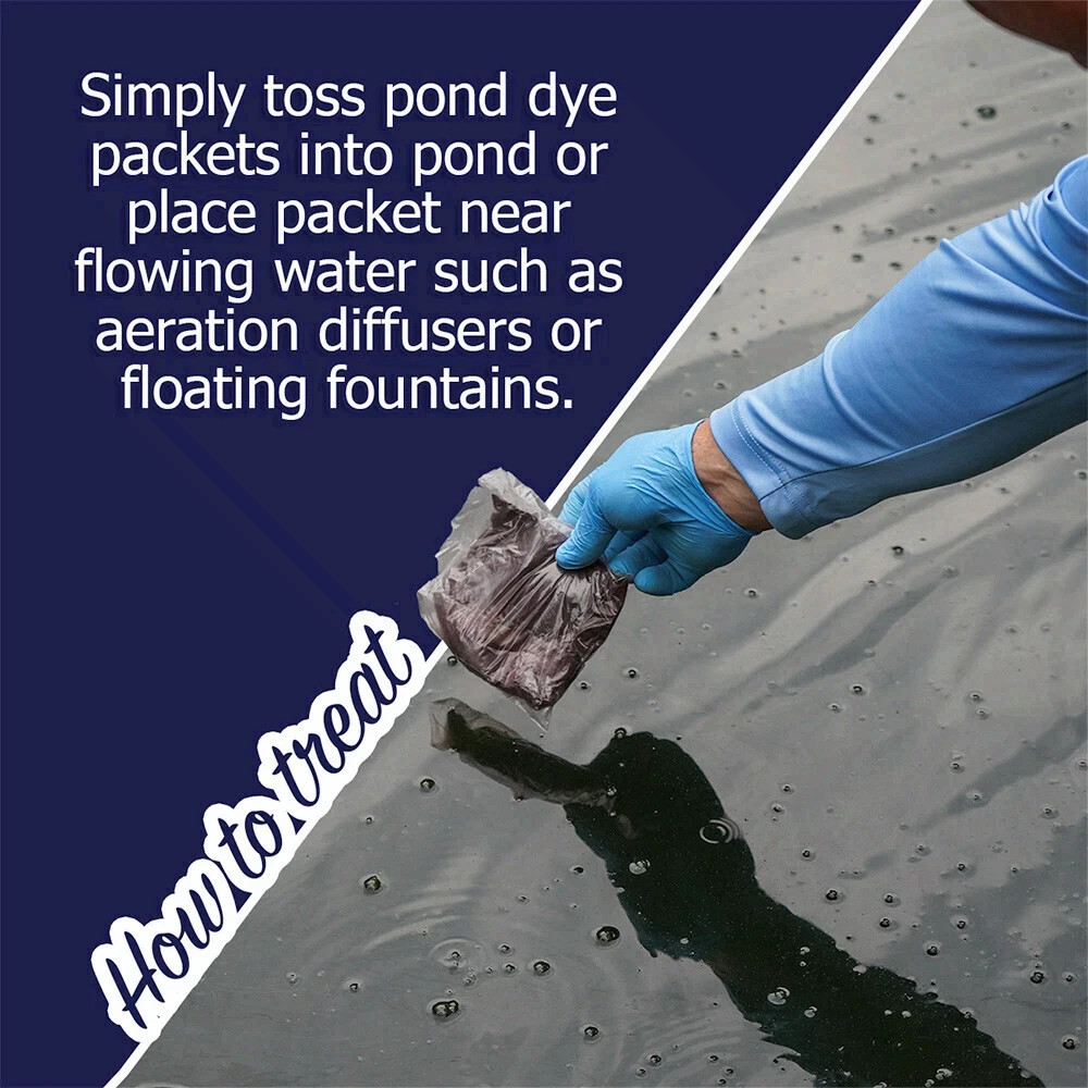 Midnight Blue Pond Dye Packets- 6 water soluble packets