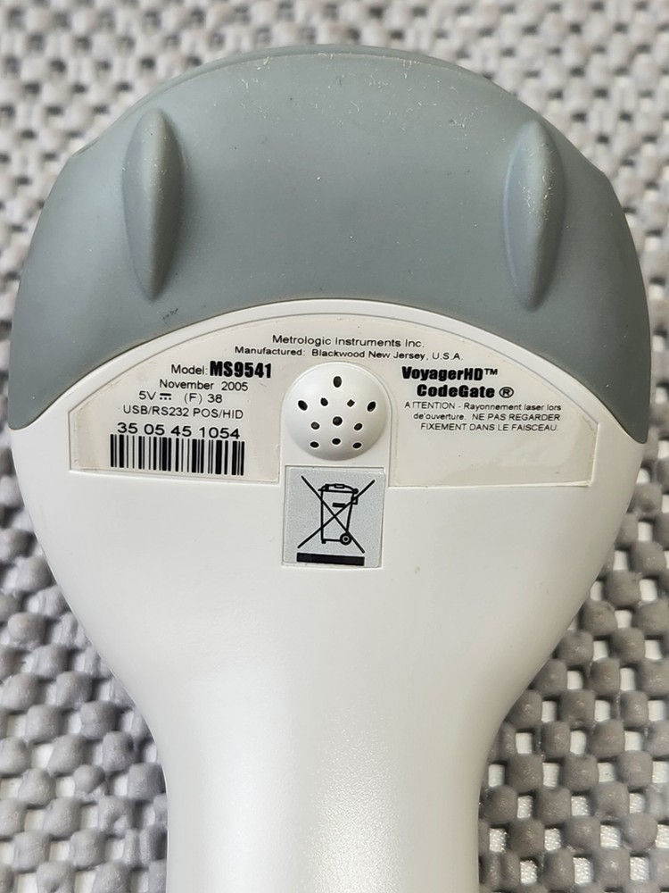 Metrologic MS9541 9541 RS232 Serial Barcode Scanner DB9 Complete Tested Working