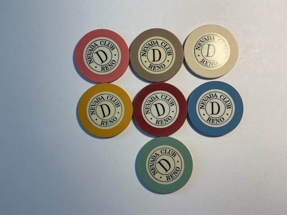 Nevada Club, Reno roulette chips. - Table D