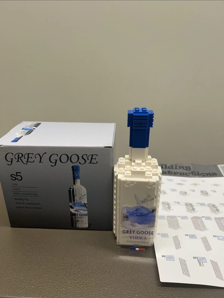 Grey Goose Vodka Bottle Building Blocks Set