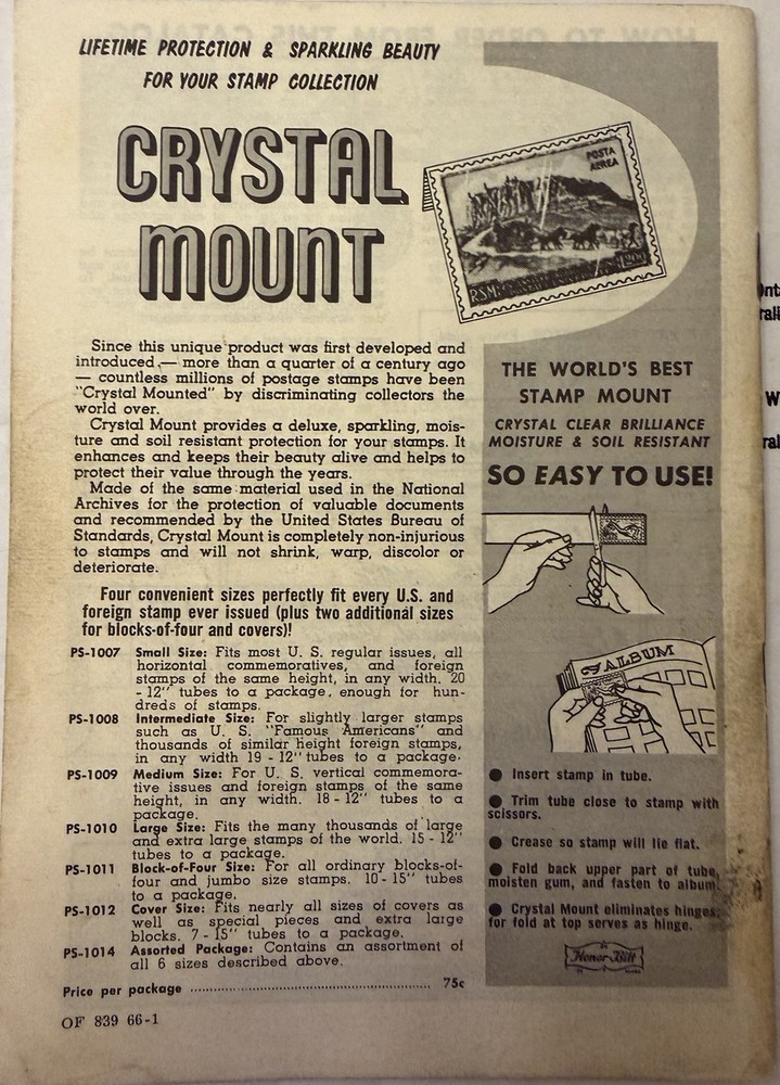 Vintage Harris Catalog - 1966 stamp collector’s guide