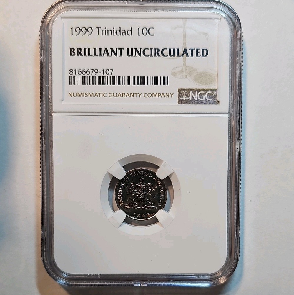 1999 TRINIDAD 10C  BU, NGC Certified