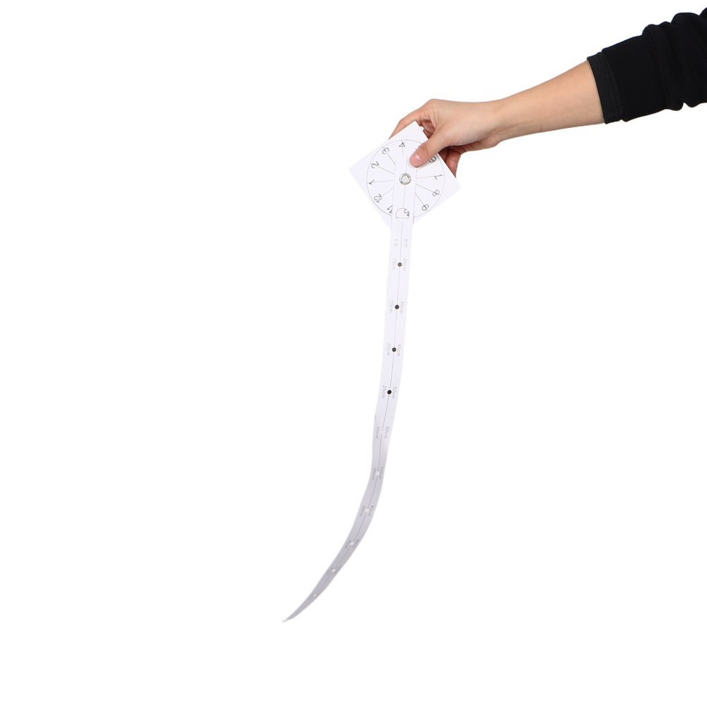 6 PCS Decorative Clock Positioning Scale DIY Wall Graduated Paper