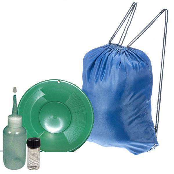 10" Green Gold Pan Panning Kit
