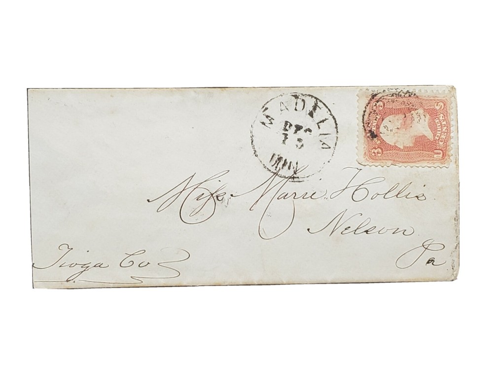 Madelia, MN Postmark - #65 Dull Red on Small Postal Cover