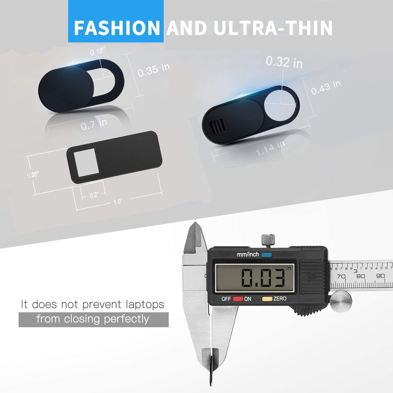 3~6PCS WebCam Cover Slide Camera Privacy Security Protect Sticker-Over 20 Model